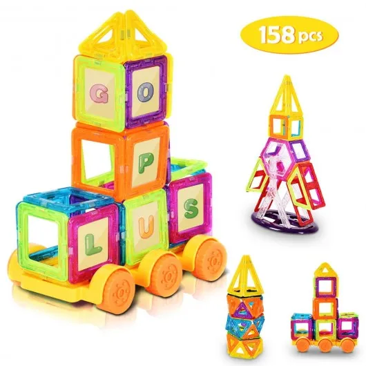 158 pcs Magical Magnetic Construction Building Blocks