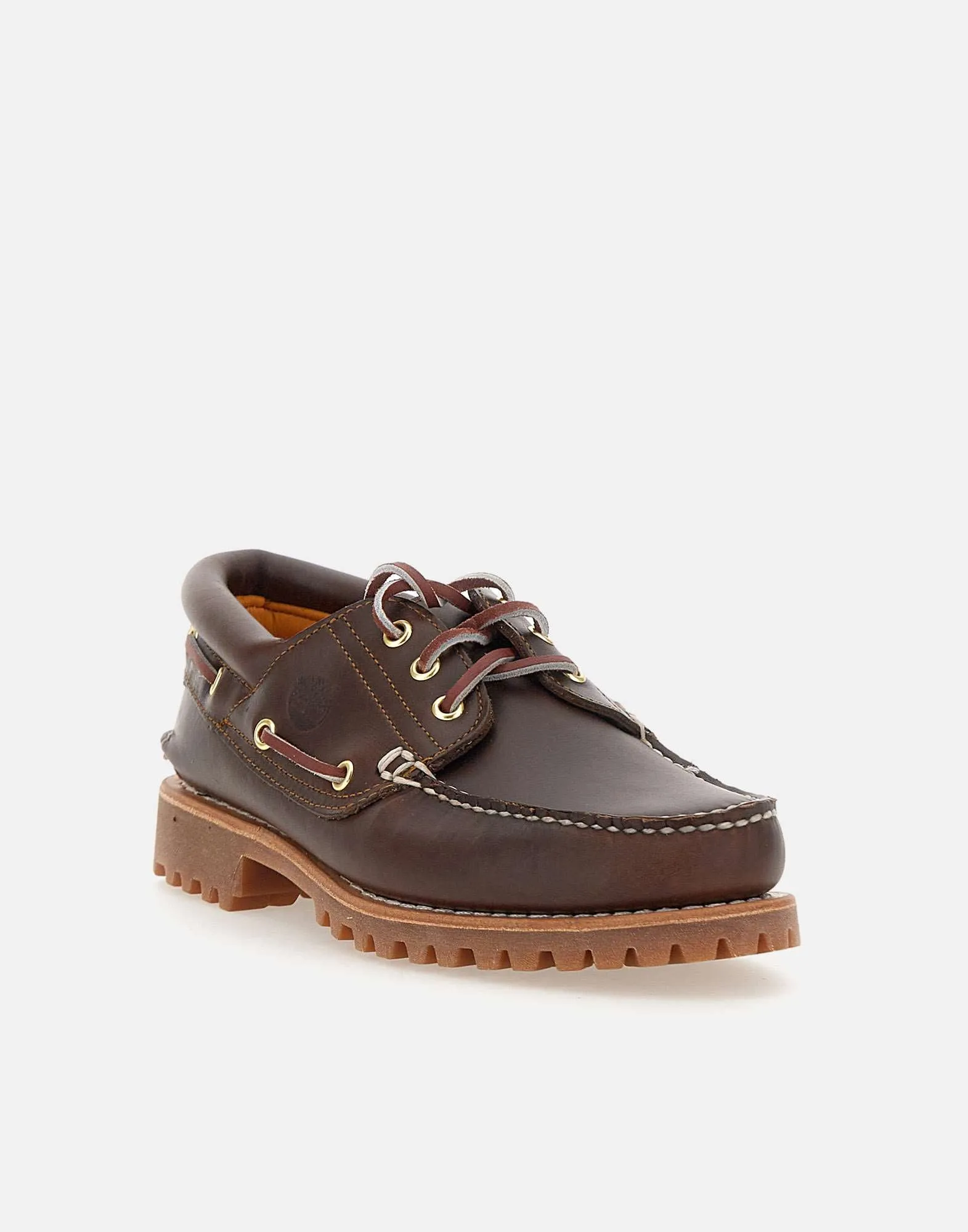 3-Eye Authentic Leather Lace-Ups