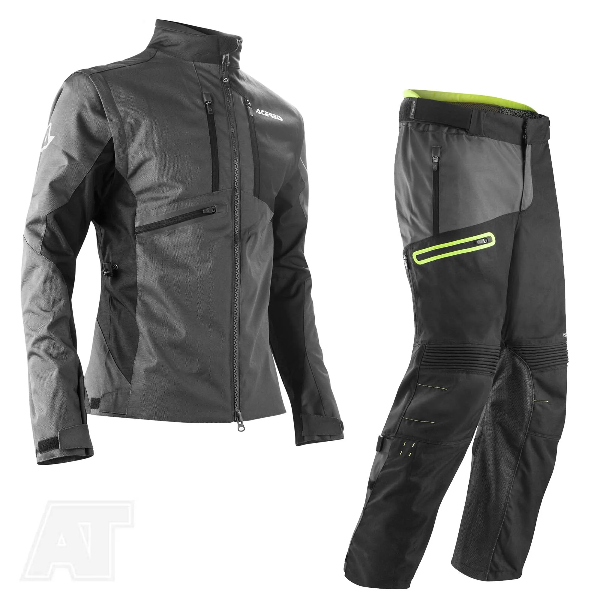 Acerbis Enduro One Combo Set - Black Grey