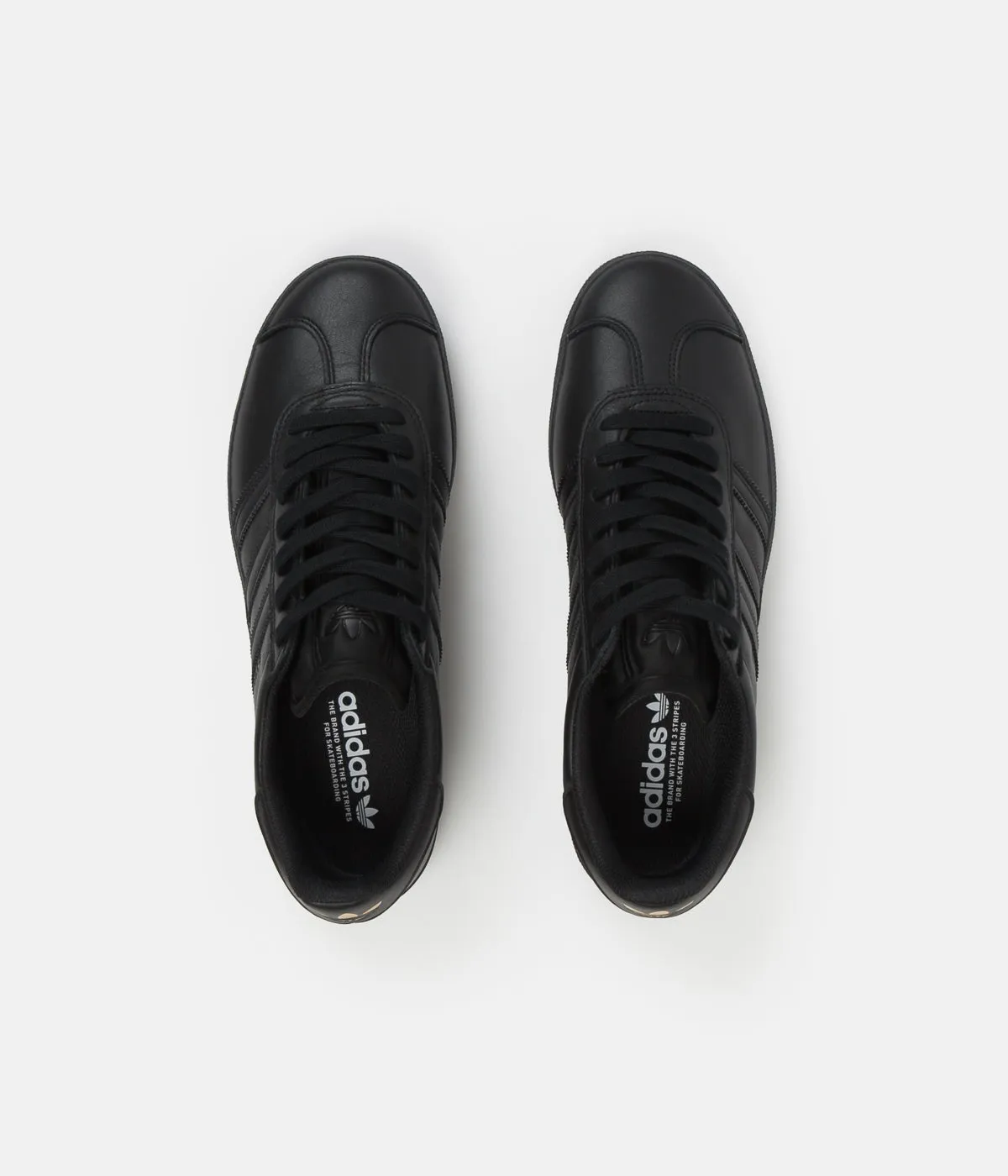 Adidas Gazelle ADV Shoes - Core Black / Core Black / Gold Metallic