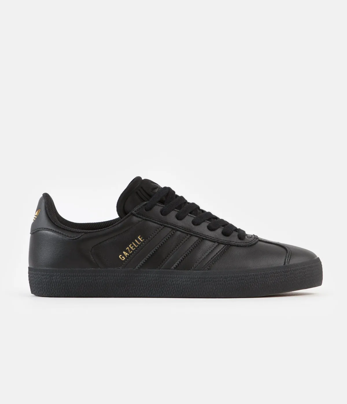 Adidas Gazelle ADV Shoes - Core Black / Core Black / Gold Metallic