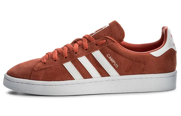 Adidas Originals Campus Skateboarding Unisex Sneakers, Dark Orange/White