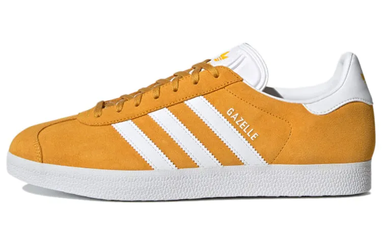 Adidas Originals Gazelle Skateboarding Unisex Sneakers, Dark Yellow/White