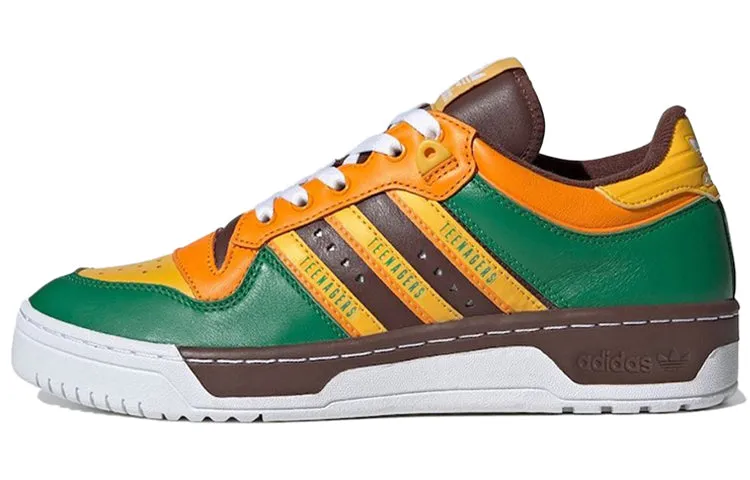 Adidas Originals Rivalry Skateboarding Unisex Sneakers, Green/Orange/Yellow/Brown