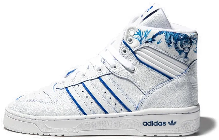 Adidas Originals Rivalry Skateboarding Unisex sneakers, white/blue