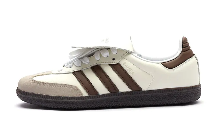 Adidas Originals Samba Skateboarding Unisex IG1024 sneakers, white/dark brown