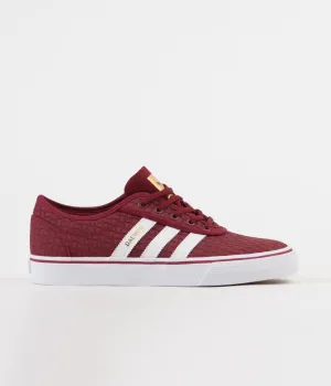 Adidas x Daewon Adi-Ease Shoes - Collegiate Burgundy / White / Gold Metallic