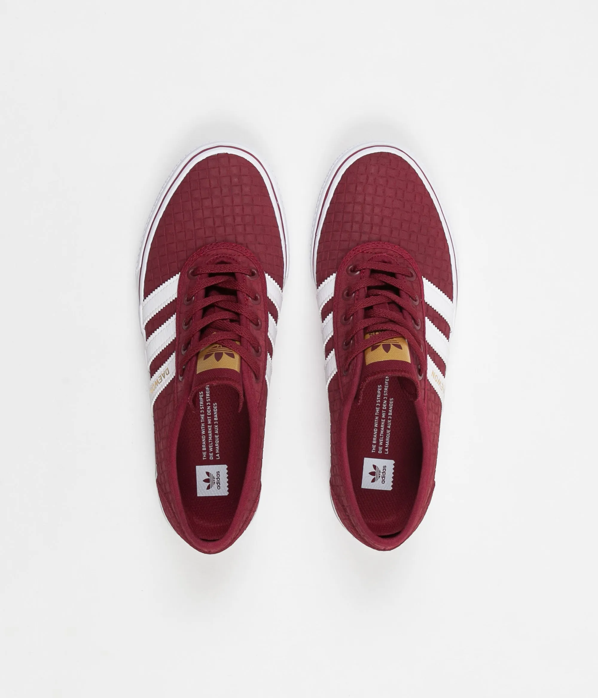 Adidas x Daewon Adi-Ease Shoes - Collegiate Burgundy / White / Gold Metallic