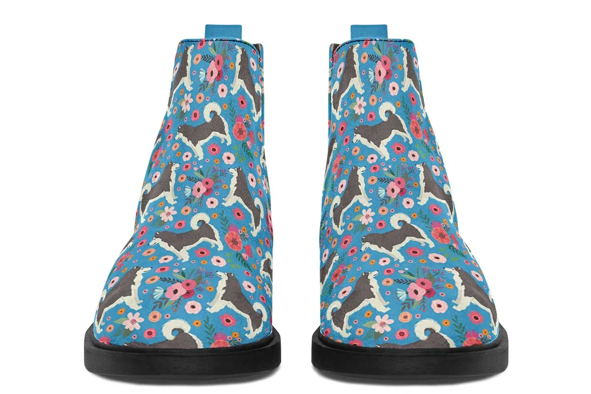 Alaskan Malamute Flower Neat Vibe Boots