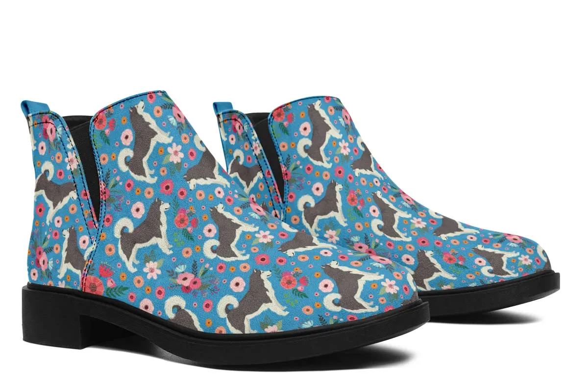 Alaskan Malamute Flower Neat Vibe Boots