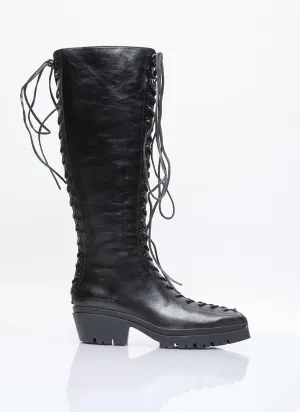 Alexander Wang Terrain Lace-Up Knee-High Boots