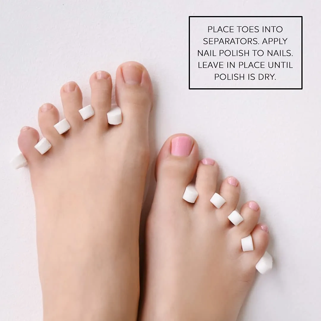 Anatomical Toe Separators, Straighteners & Spacers For Fitness and Wellness Use Correct Your Toes Naturally Great for Pedicure, Bunion Corrector & Yoga by DreamCut