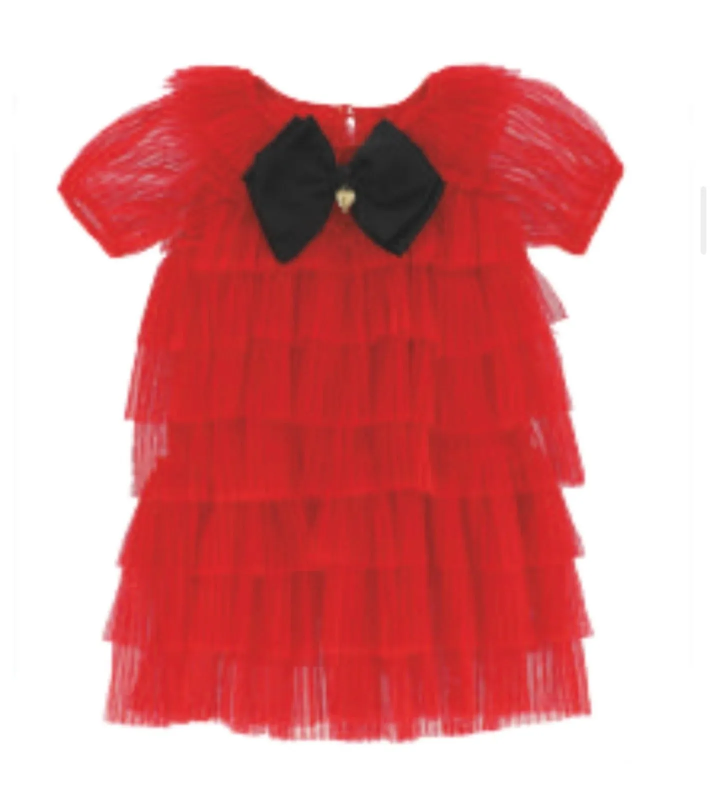 Angel's Face Baby and Youth Girls Red Tallulah Bow Dress