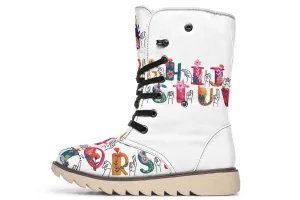 ASL Floral Alphabet Polar Vibe Boots