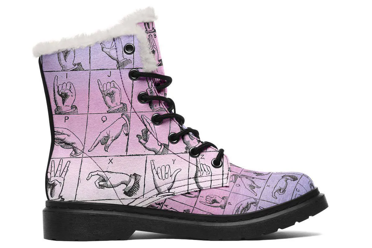 ASL Watercolor Winter Boots