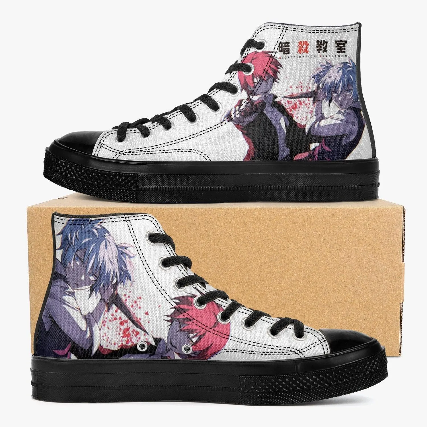 Assassination Classroom Karma Akabane & Nagisa Shiota A-Star High Anime Shoes