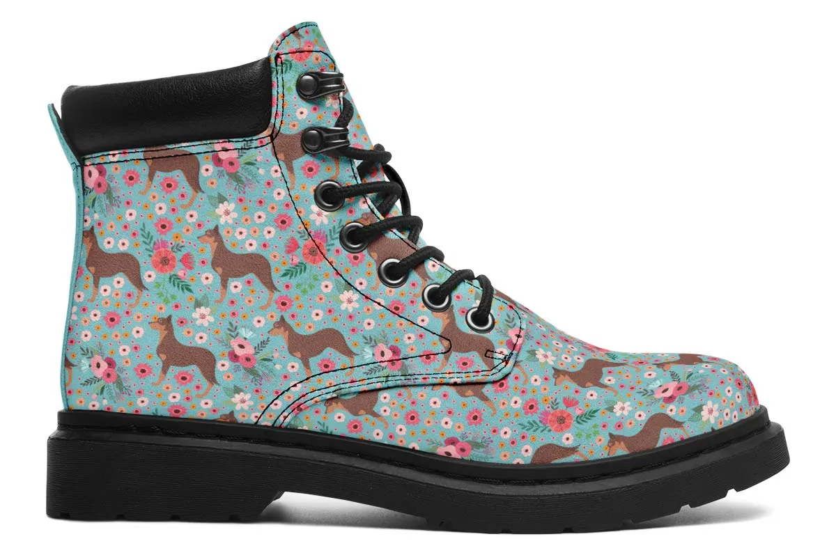 Australian Kelpie Flower Classic Vibe Boots