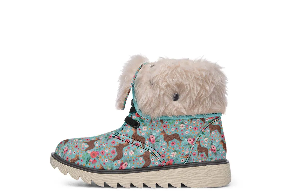 Australian Kelpie Flower Polar Vibe Boots