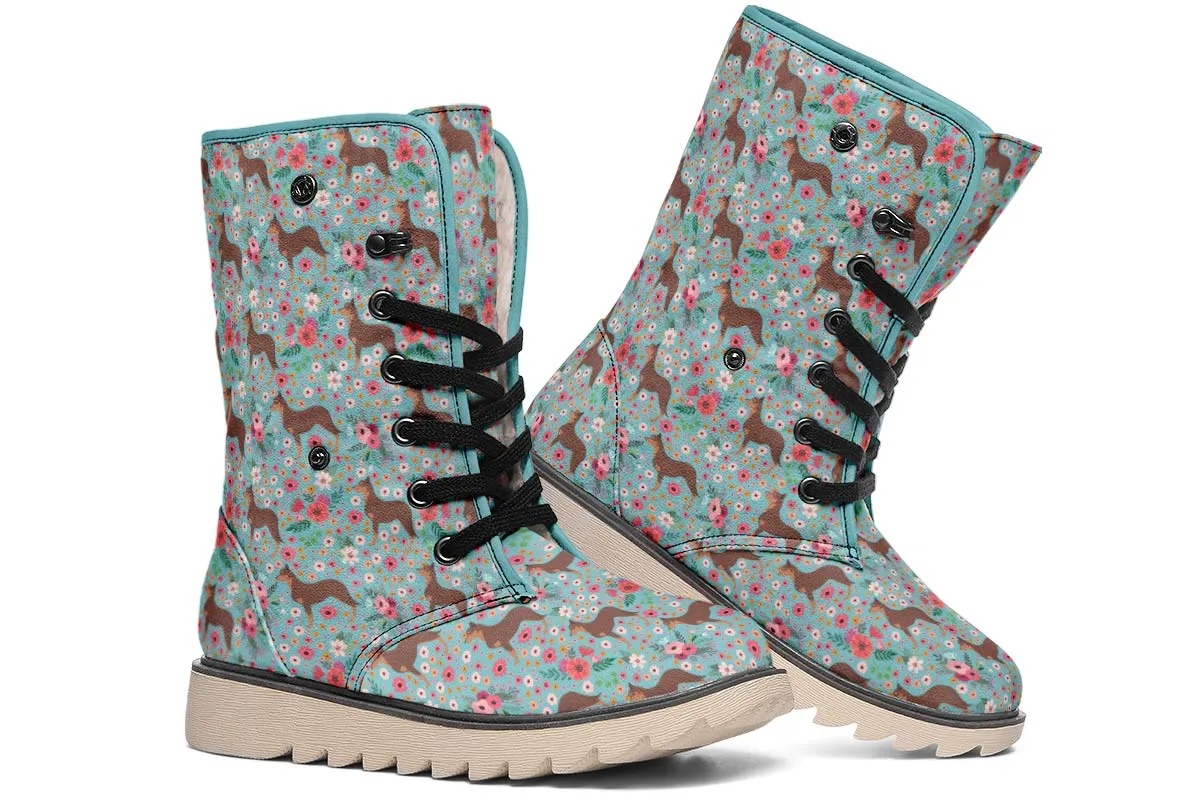 Australian Kelpie Flower Polar Vibe Boots