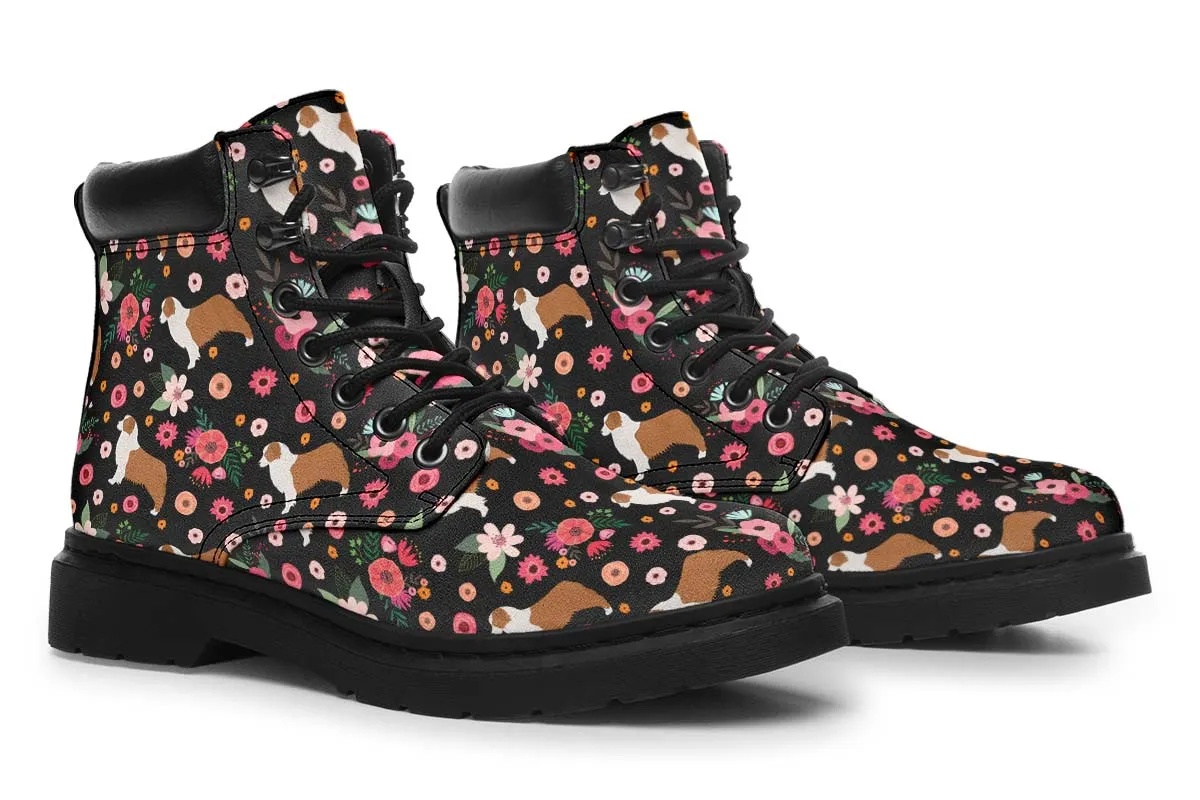 Australian Shepherd Flower Classic Vibe Boots