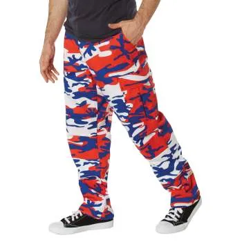 BDU Pants | Tactical Pants For Men | Red, White, & Blue Camouflage