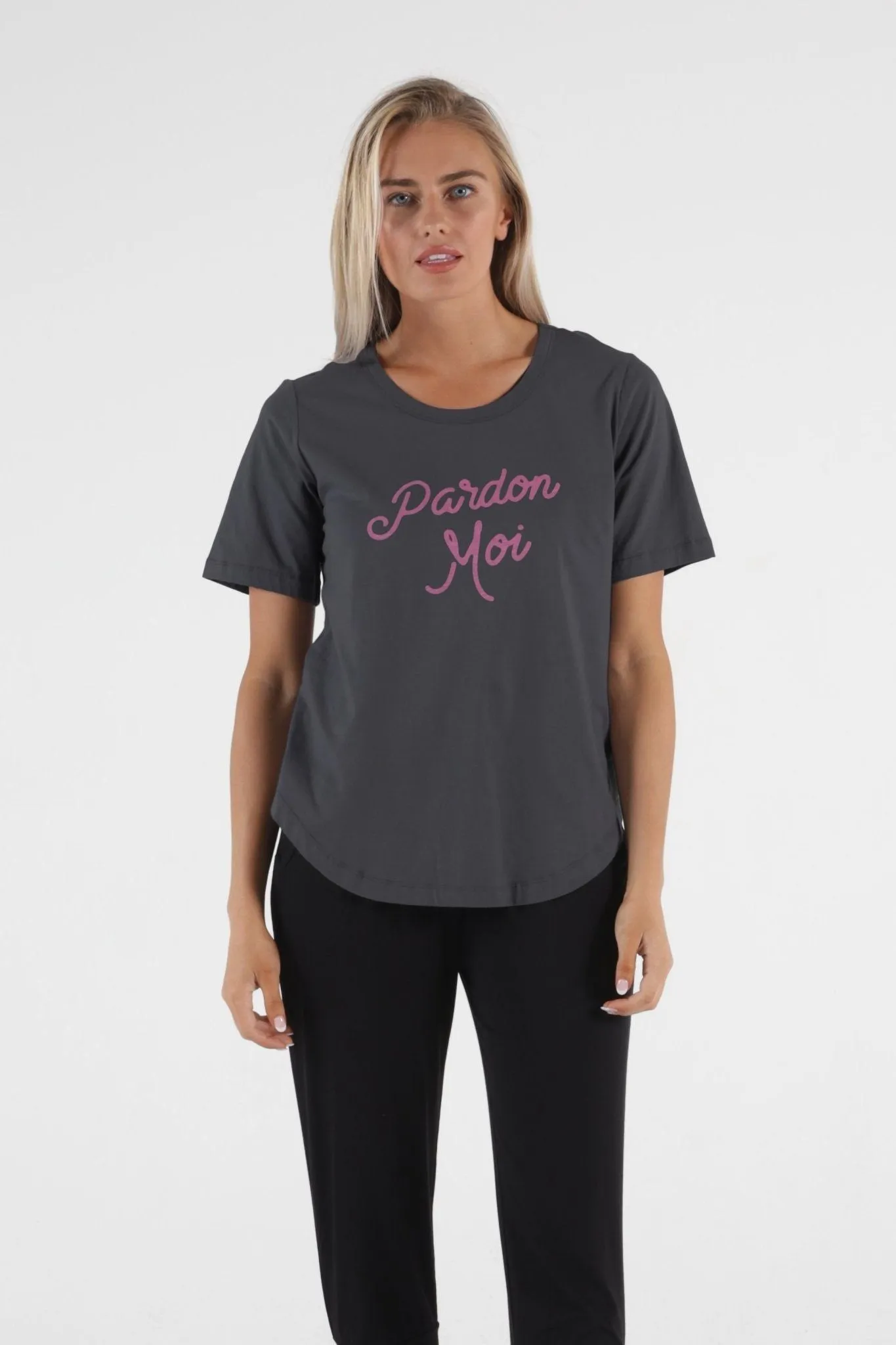 Betty Basics Ariana Tee in Indi Grey - Pardon Moi