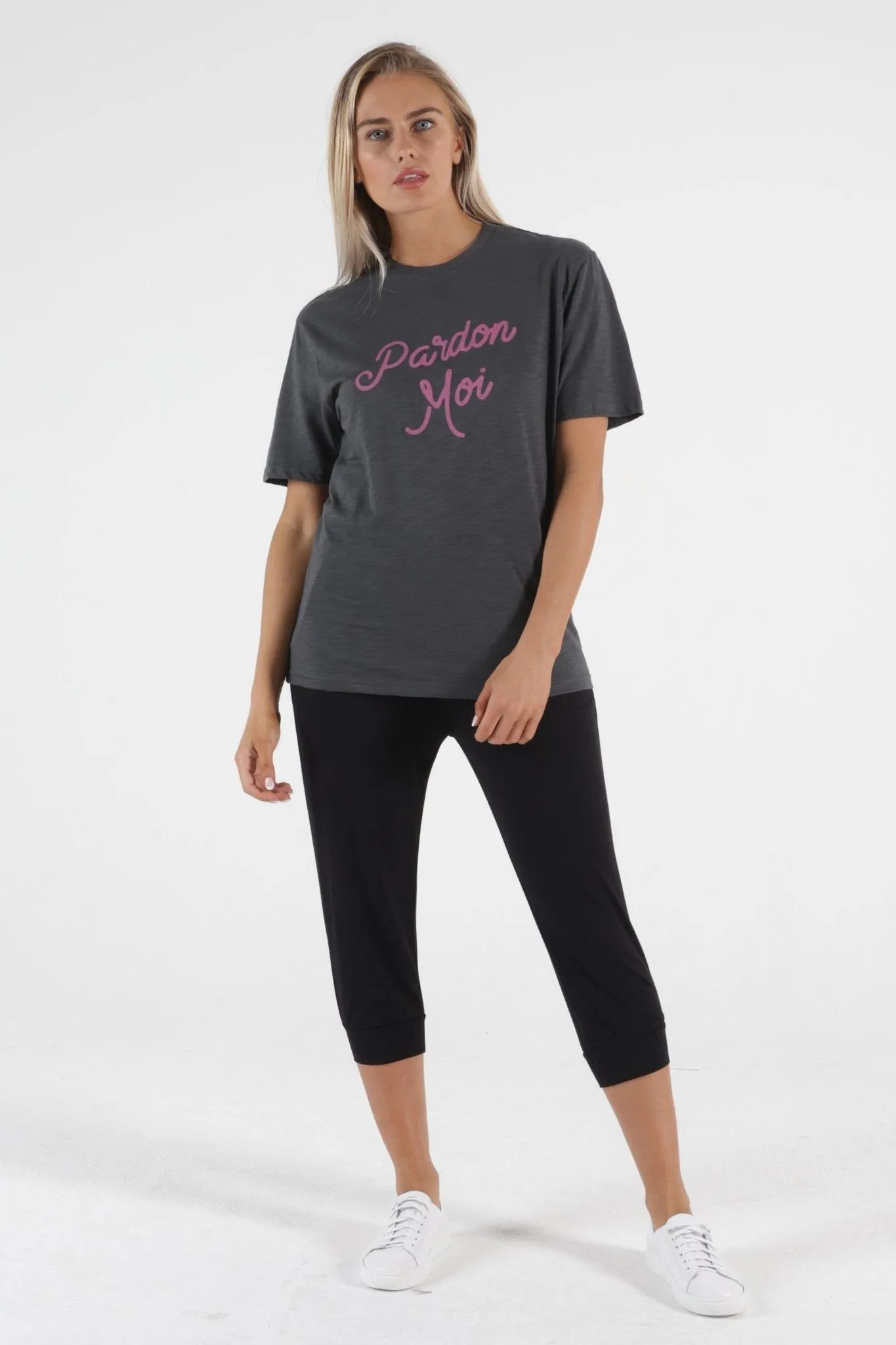 Betty Basics Ariana Tee in Indi Grey - Pardon Moi