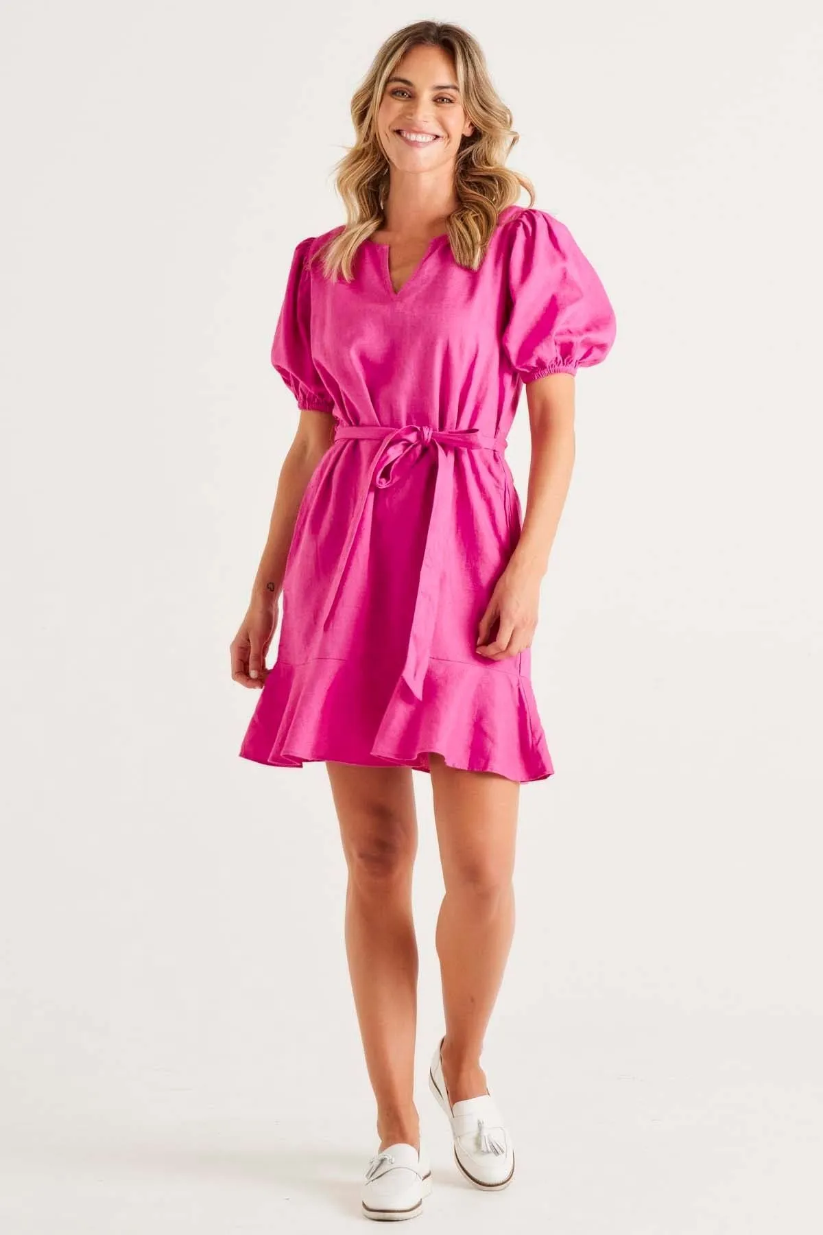 Betty Basics Birdie Mini Dress in Azalea Pink