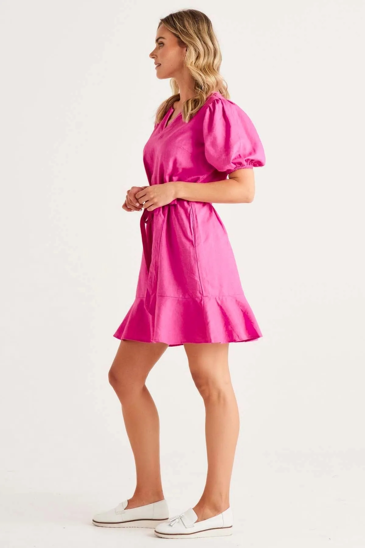 Betty Basics Birdie Mini Dress in Azalea Pink