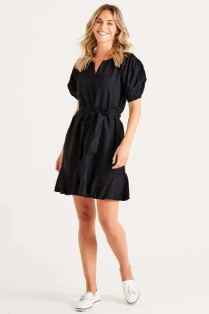 Betty Basics Birdie Mini Dress in Coal Black