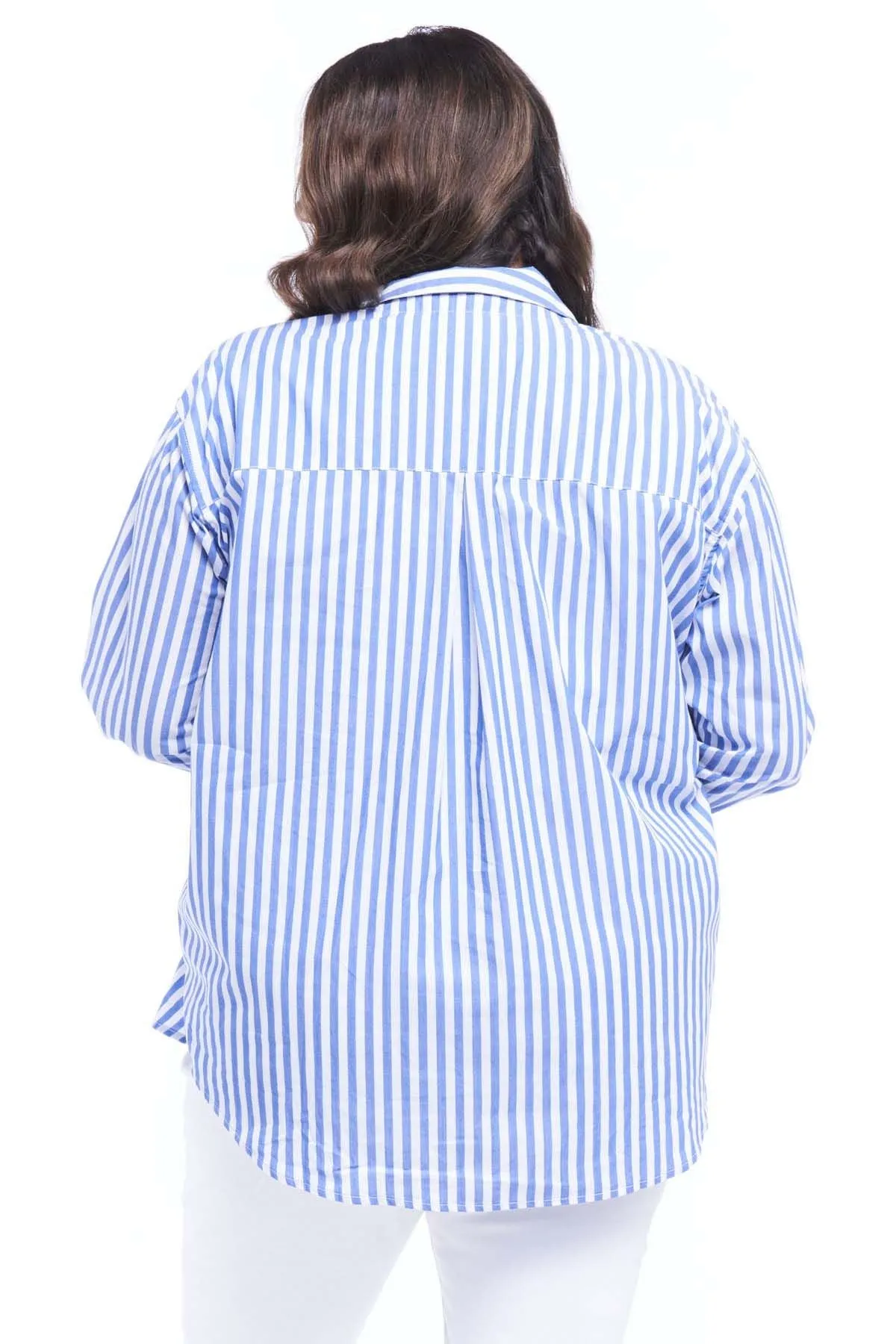 Betty Basics Scout Shirt in Blue Stripe