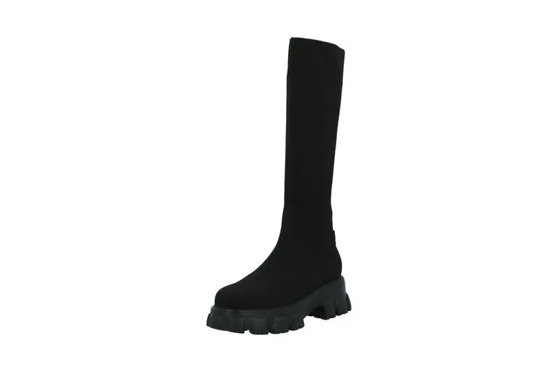 Biaprima Black High Sock Boots