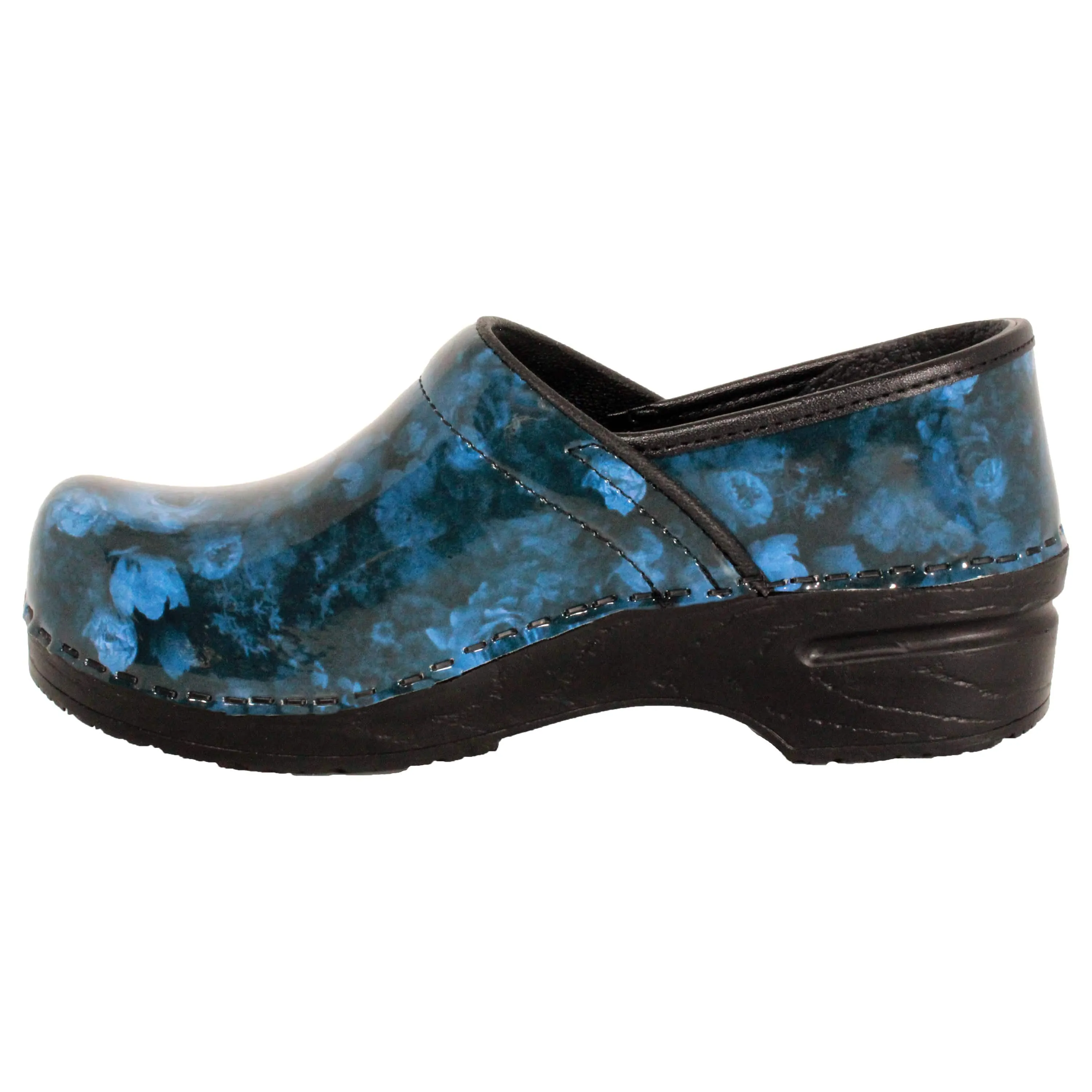 BJORK PROFESSIONAL Agata Printed Leather Clogs - CLOSEOUT