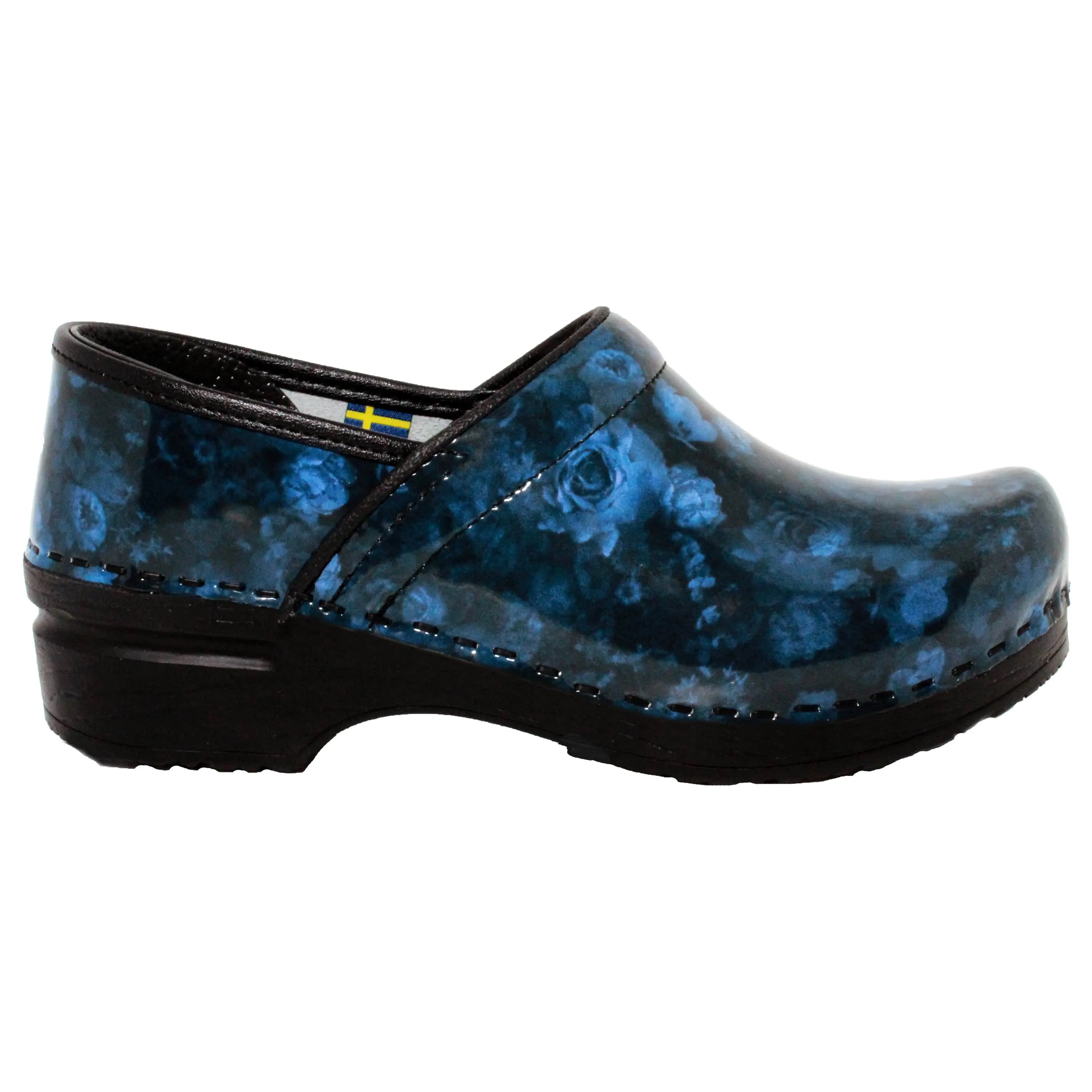 BJORK PROFESSIONAL Agata Printed Leather Clogs - CLOSEOUT