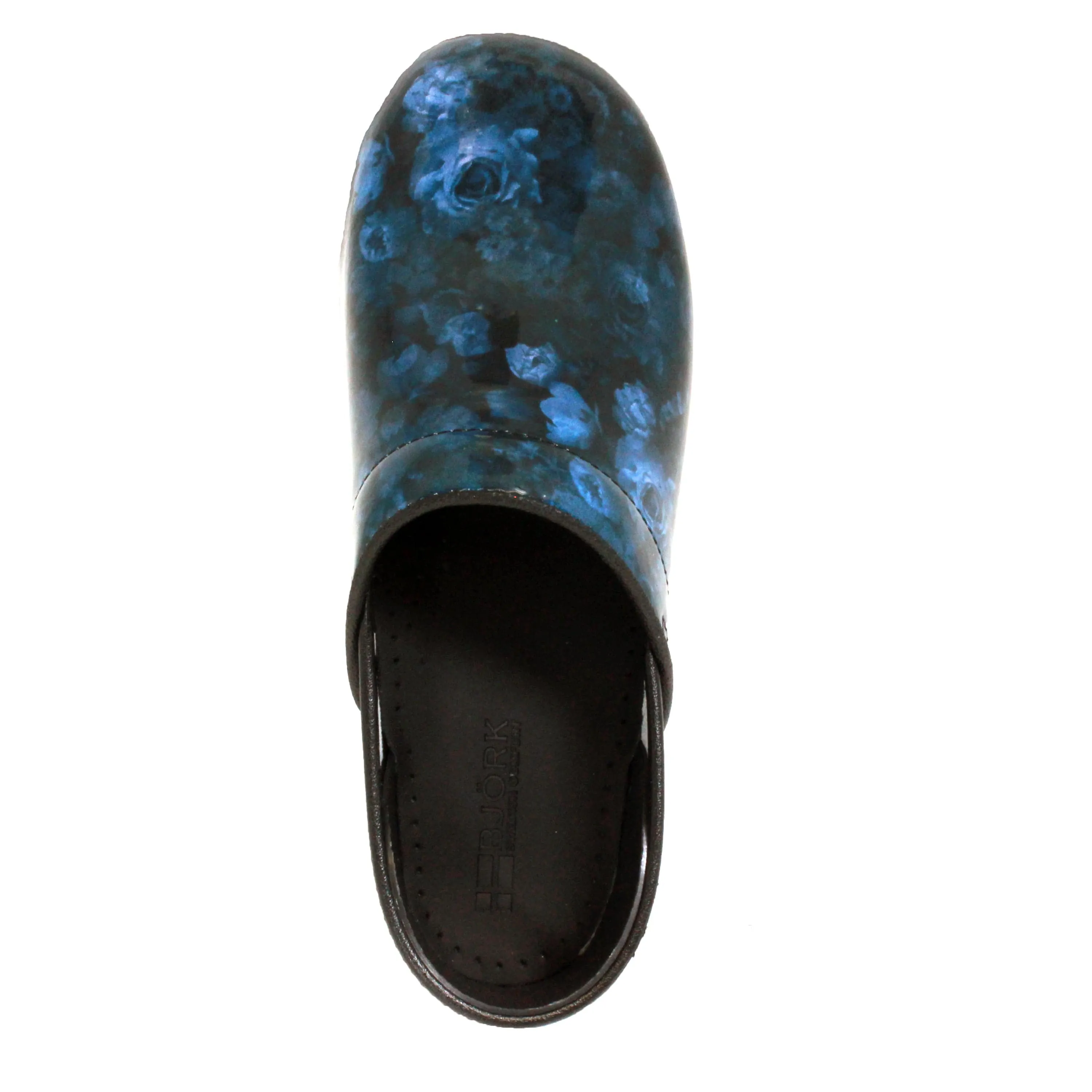 BJORK PROFESSIONAL Agata Printed Leather Clogs - CLOSEOUT