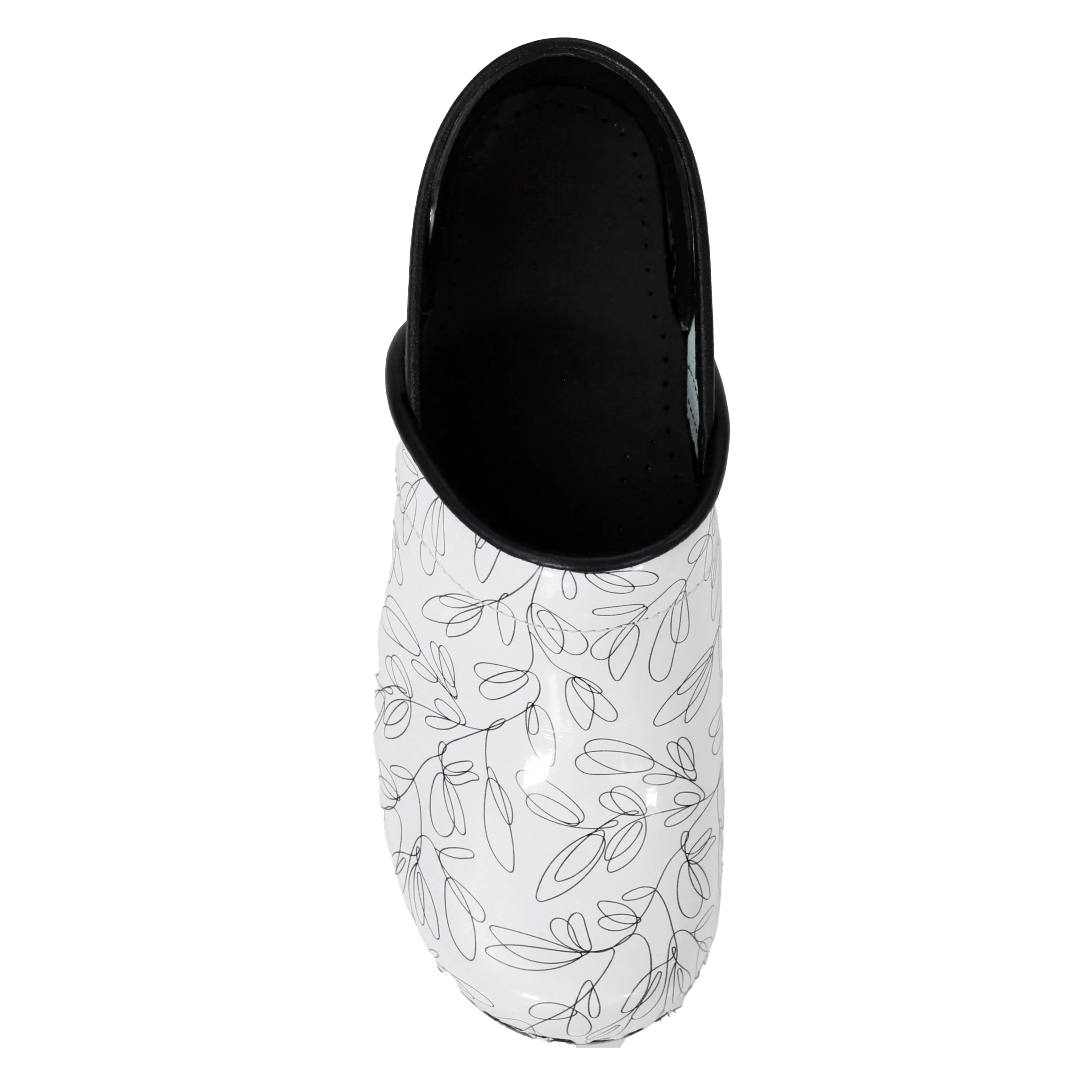 BJORK PROFESSIONAL Stencil Printed Leather Clogs