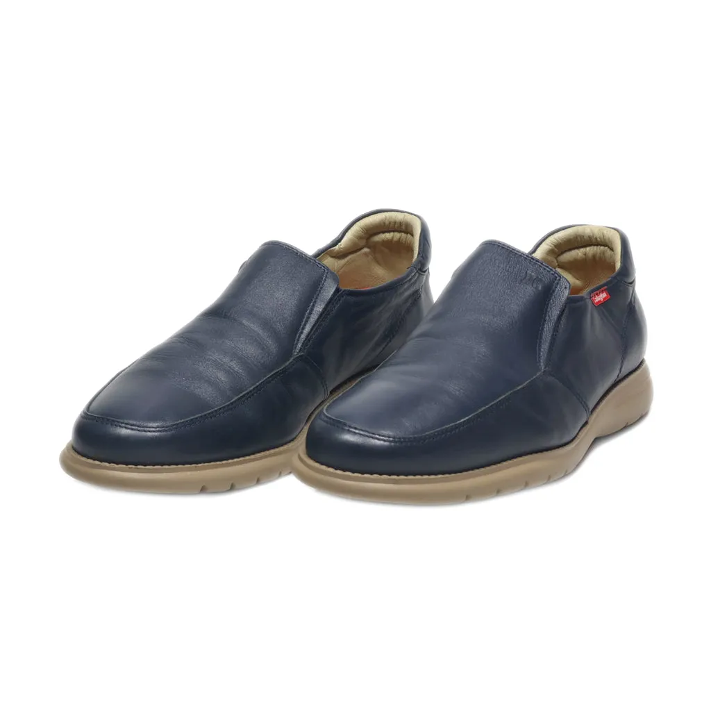 Callaghan Casual Slip Ons Leather Blue Colour For Men