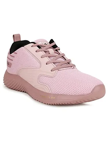 Campus Women's Noor Plus Rose Pink/BLK Running Shoes 4-UK/India