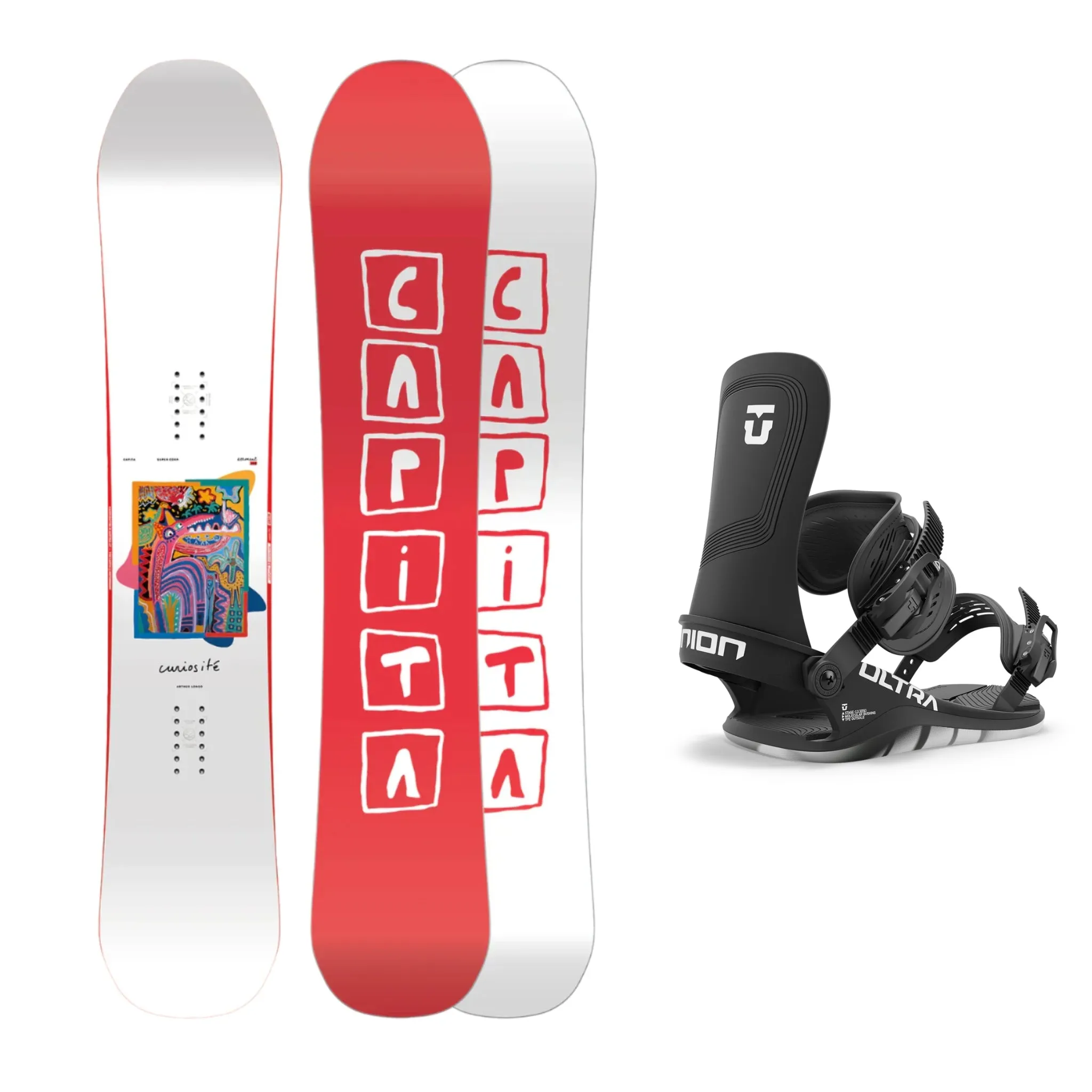 CAPiTA Aeronaut Snowboard with Union Ultra Snowboard Bindings 2025