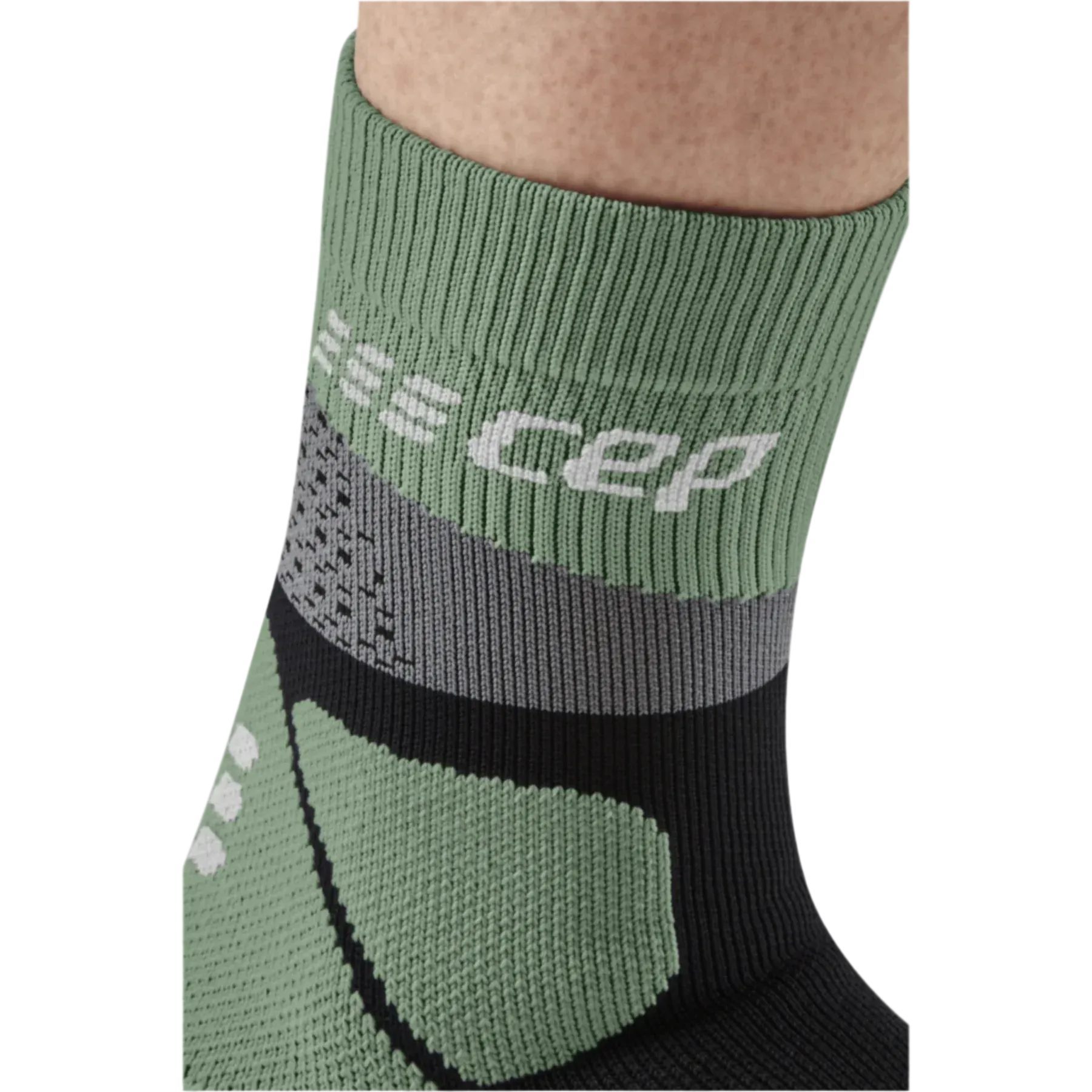 CEP | Max Cushion Compression Mid Cut Socks | Women's | Grey/Mint