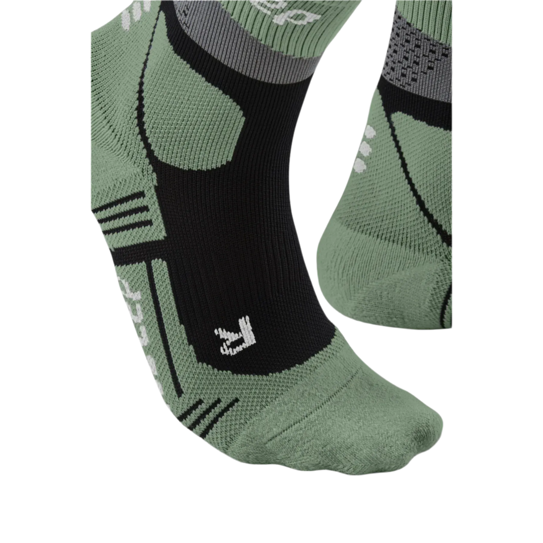 CEP | Max Cushion Compression Mid Cut Socks | Women's | Grey/Mint