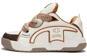 Champion Key Men's Skateboarding Shoes, Milky White/Chocolate Brown