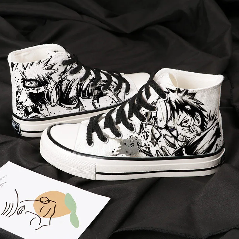 Comic Naruto joint canvas shoes high-top sneakers