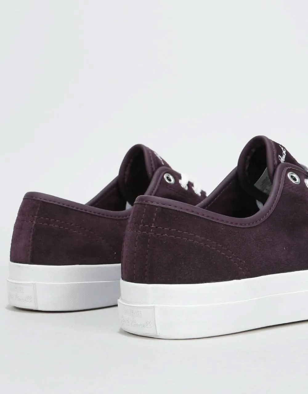 Converse Jack Purcell Pro Ox Skate Shoes - Black Cherry/White/White