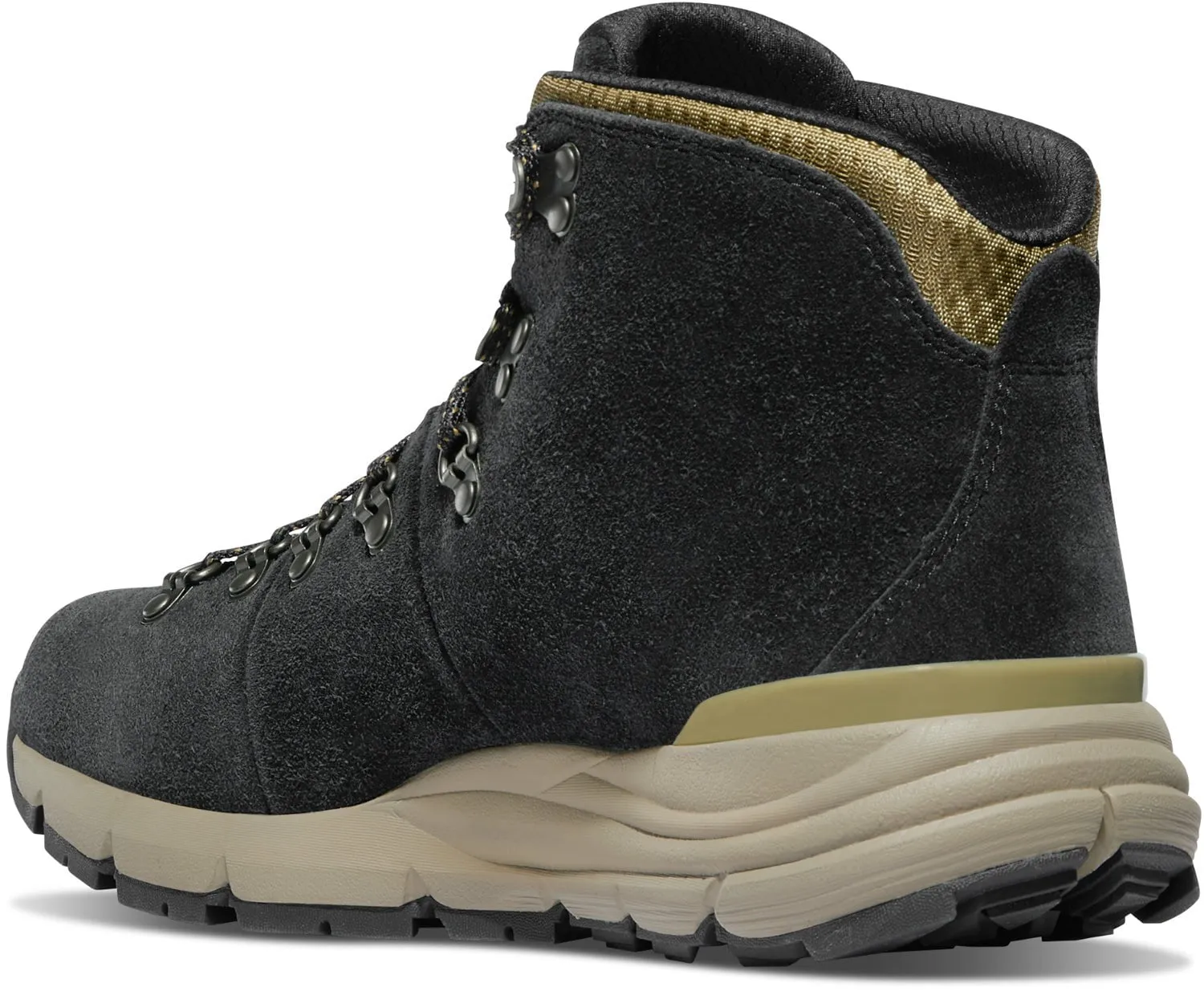 Danner Mens Mountain 600 4.5in Black/Khaki Suede Hiking Boots