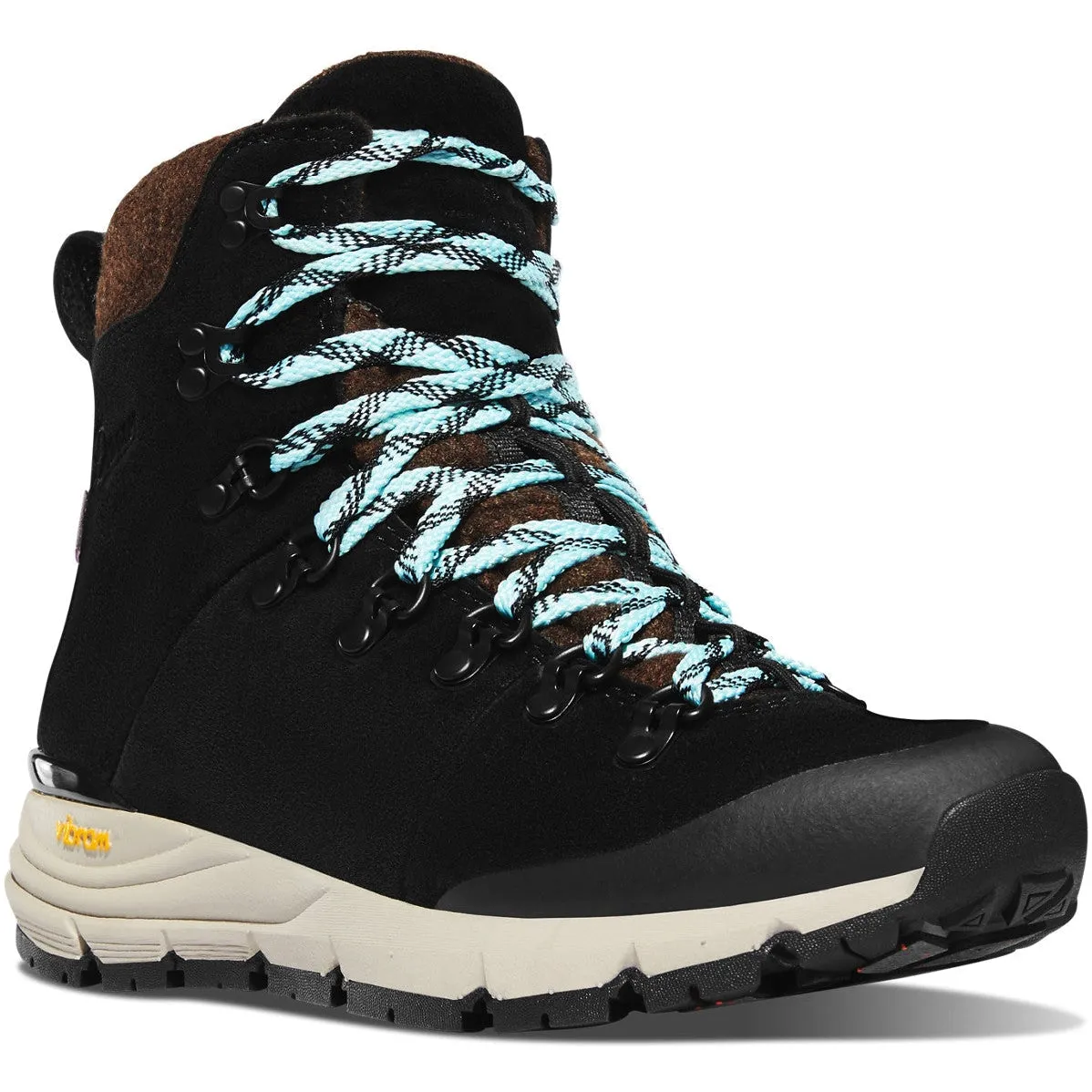 Danner Women's Arctic 600 7" Waterproof 200G Insulated Hiking Boot - Black/Spark Blue - 67340