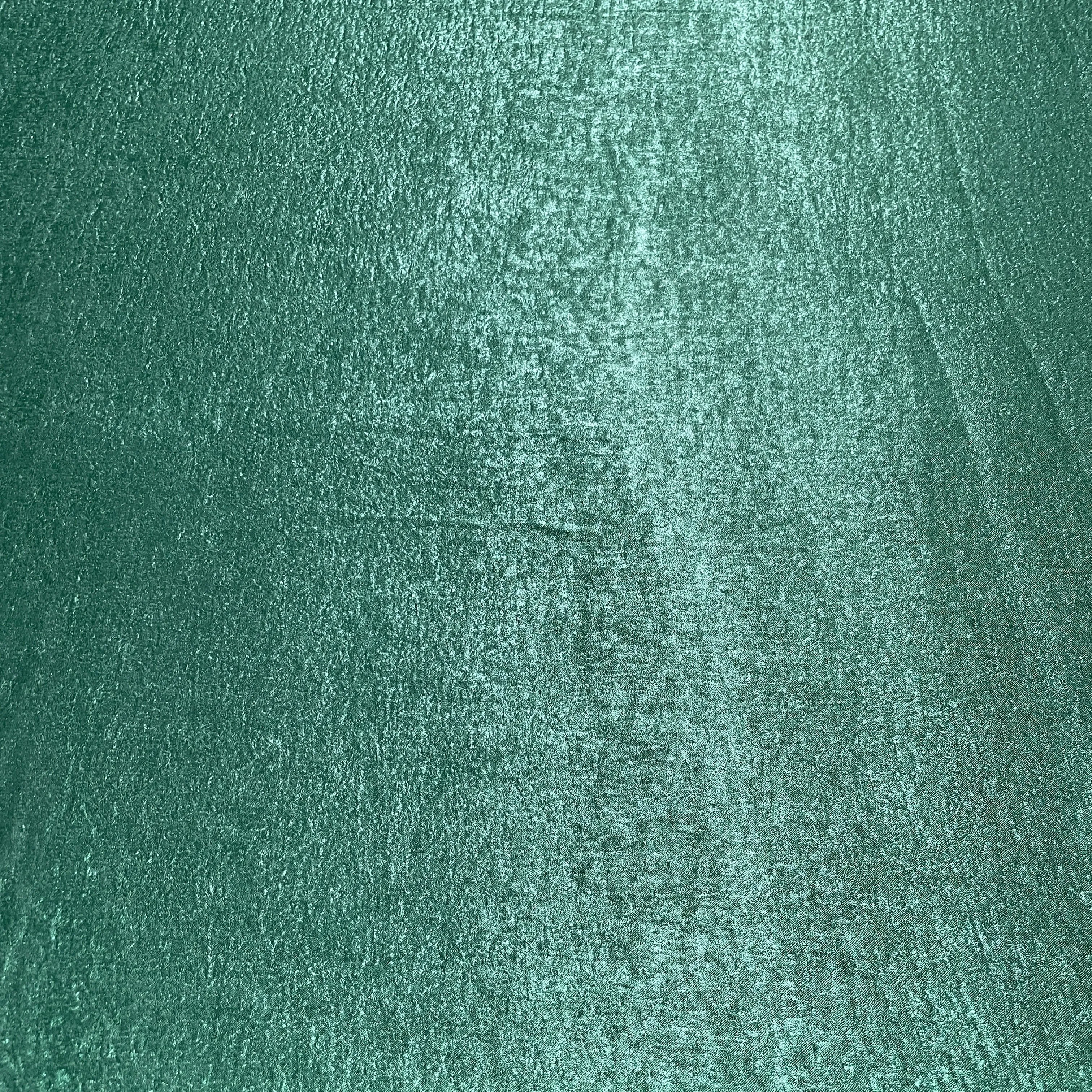 Dark Green Solid Chanderi Velvet Fabric 18416