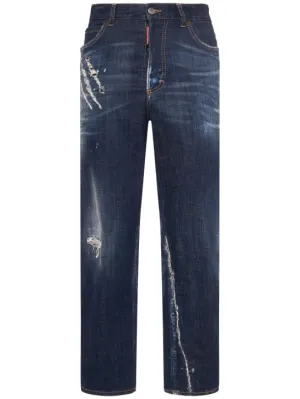 Dsquared2   Boston high waisted straight jeans 