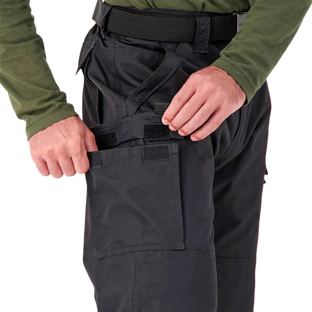 DuraDrive Men's Black Fleece Lined Double Knee Utility Work Pants