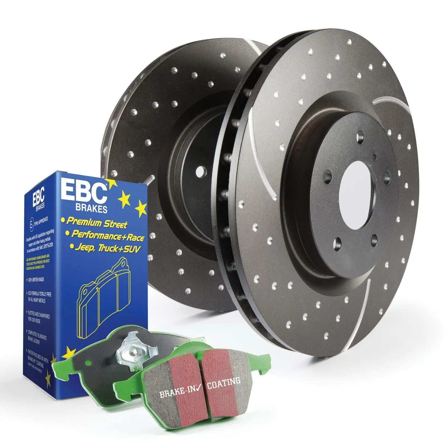 EBC Brakes S10KR1111 S10 Kits Greenstuff 2000 and GD Rotors